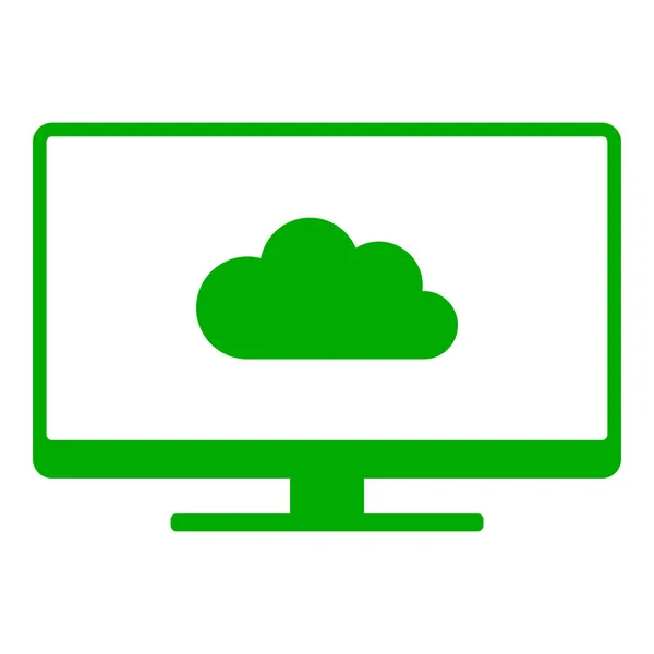 Nube y pantalla — Archivo Imágenes Vectoriales