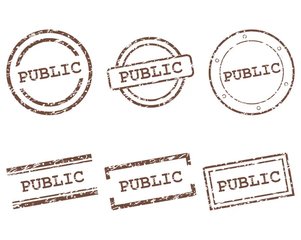 Veřejné známky — Stockový vektor