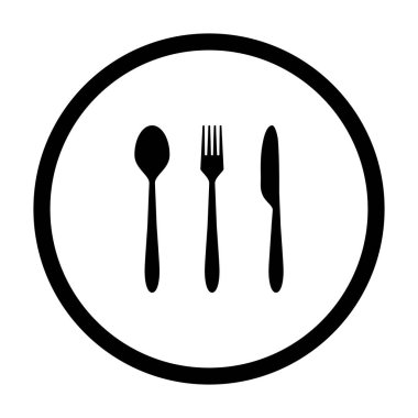 Çatal bıçak takımı ve daire