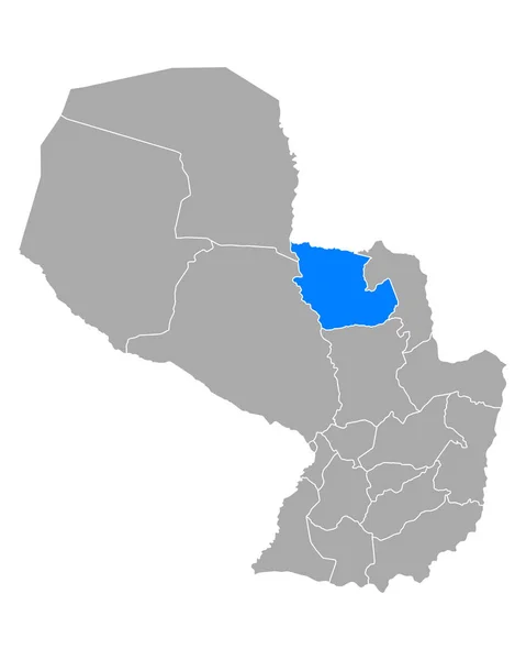 Mappa di Concepcion in Paraguay — Vettoriale Stock