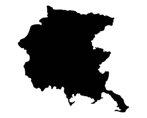 Mapa de Friuli-Venezia Giulia — Vector de stock