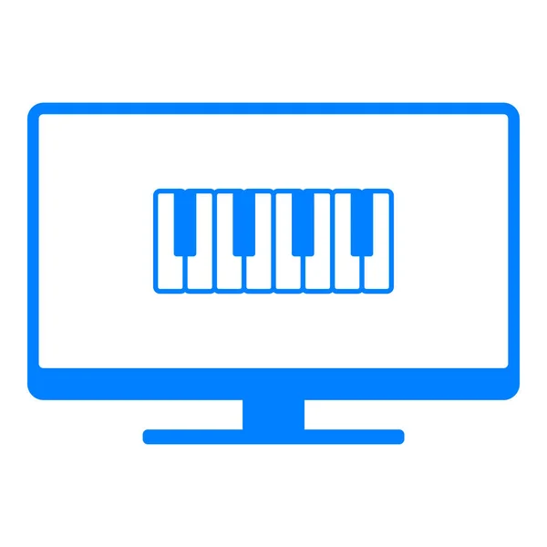 Tastatur und Bildschirm — Stockvektor