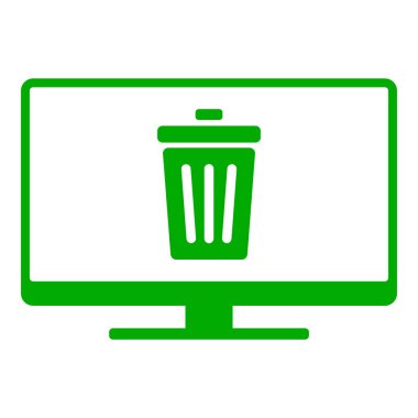 Çöp kutusu ve ekran