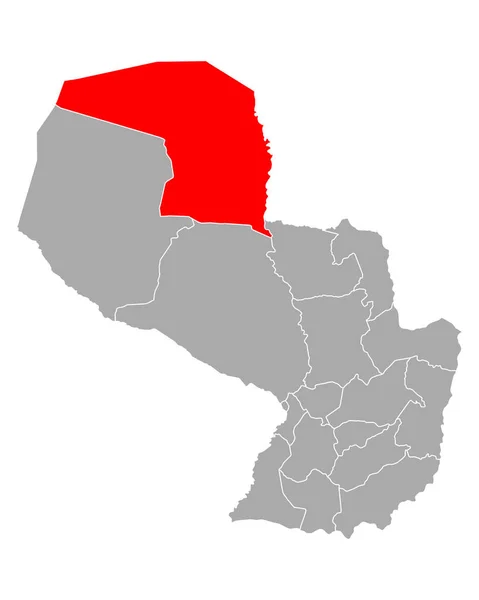 Map of Alto Paraguay in Paraguay — 스톡 벡터