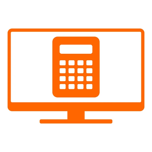 Kalkulator i ekran — Wektor stockowy