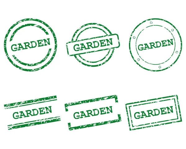 Garden stamps — Stok Vektör