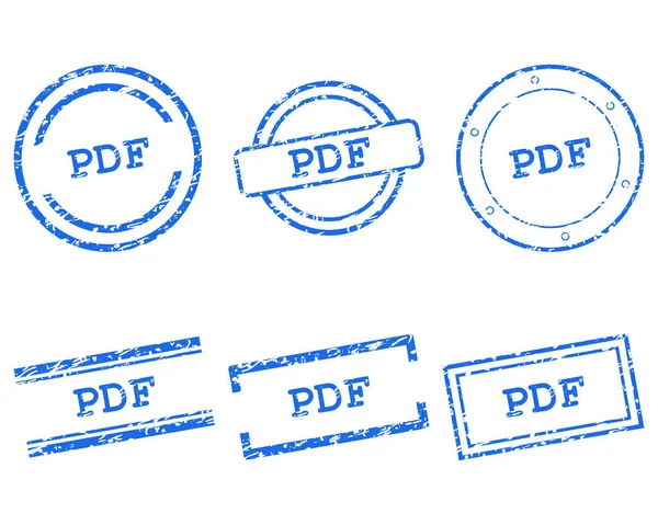 Pdf-Briefmarken — Stockvektor
