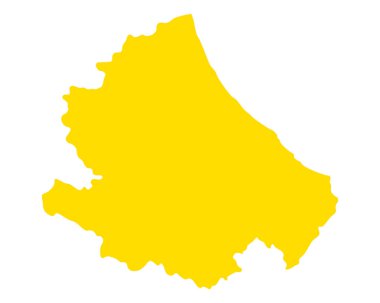 Abruzzo 'nun doğru haritası