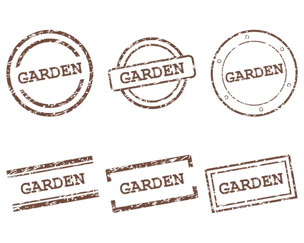 Timbres de jardin — Image vectorielle