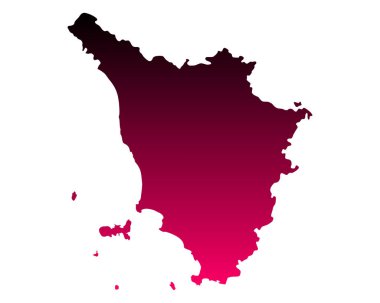 Toskana 'nın doğru haritası