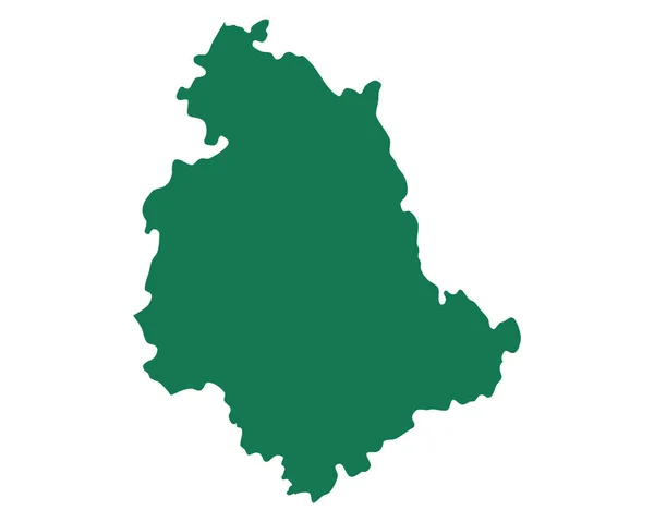 ウンブリア州の正確な地図 — ストックベクタ