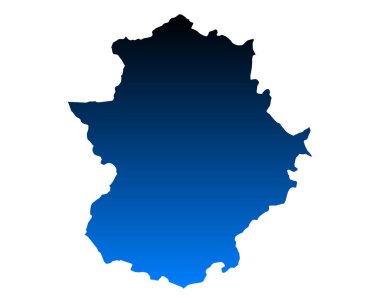 Extremadura 'nın doğru haritası