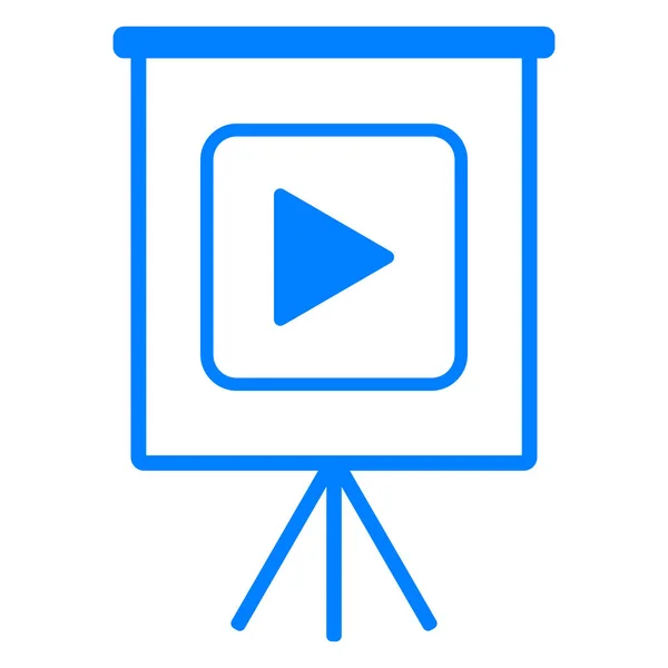 Video en flipchart — Stockvector