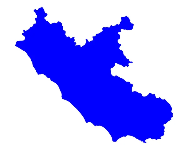 Mapa exato de Lazio —  Vetores de Stock