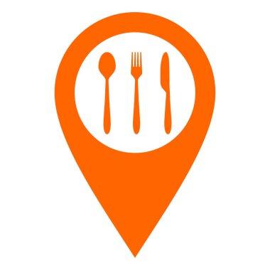 Çatal bıçak takımı ve konum iğnesi