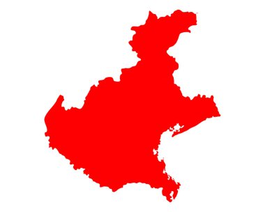 Veneto 'nun doğru haritası