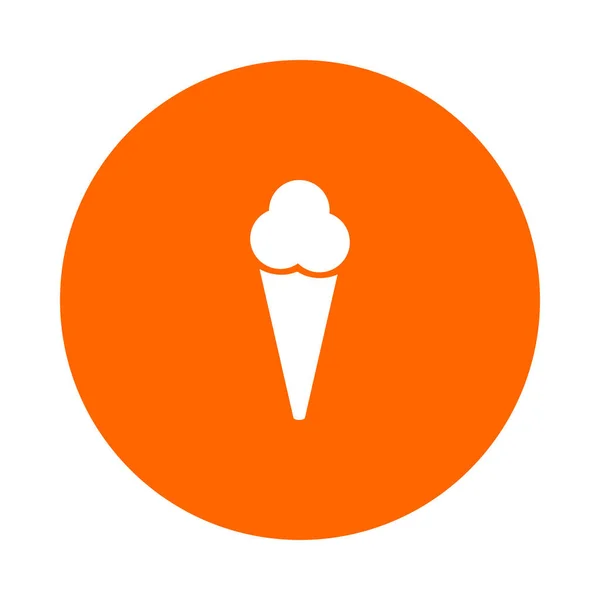 Crème glacée et cercle — Image vectorielle