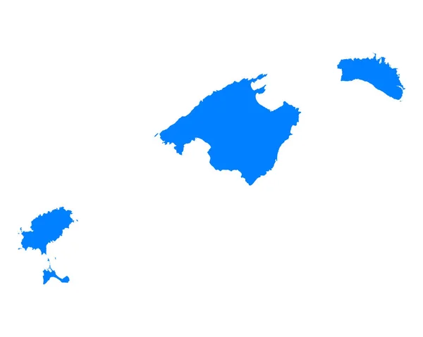 Carte des Îles Baléares — Image vectorielle