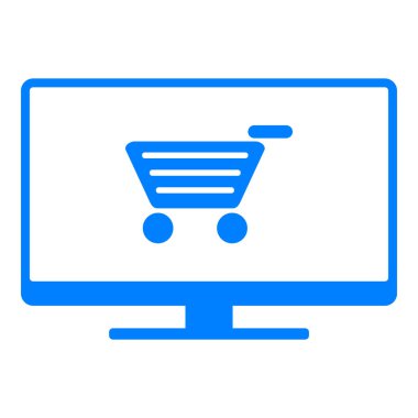 Alışveriş arabası ve ekran.