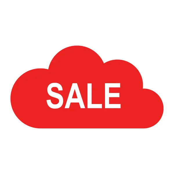 Prodej a cloud — Stockový vektor