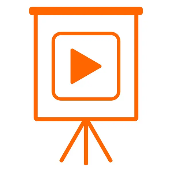 Video und Flipchart — Stockvektor