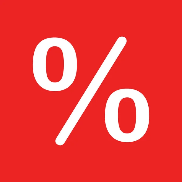 Percentage en achtergrond — Stockvector