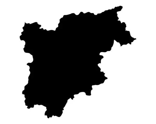 Trentino-south tyrol 의 지도 — 스톡 벡터