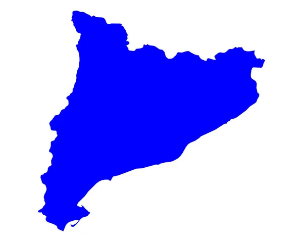 Nauwkeurige Kaart Van Catalonië — Stockvector