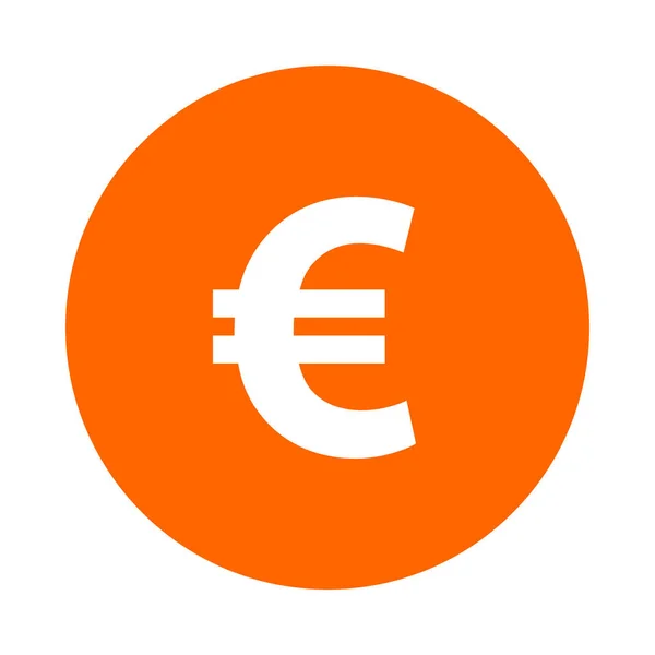 Euro Círculo Como Ilustração Vetorial — Vetor de Stock