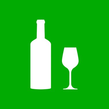 Şarap kadehi ve arkaplan vektör çizimi olarak