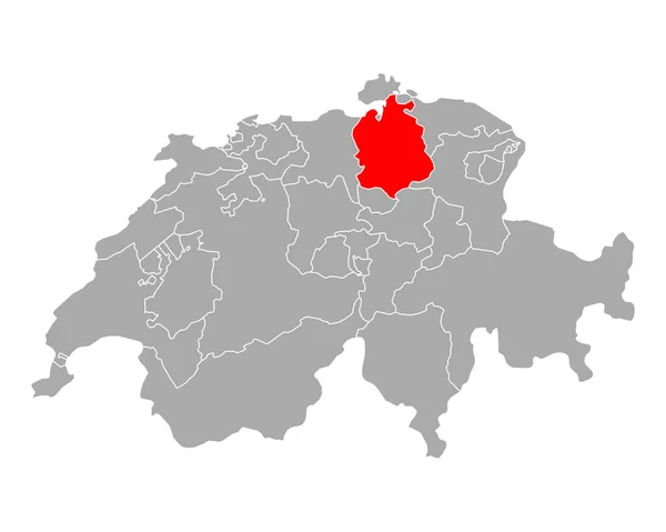 Térkép Zurich Switzerland — Stock Vector