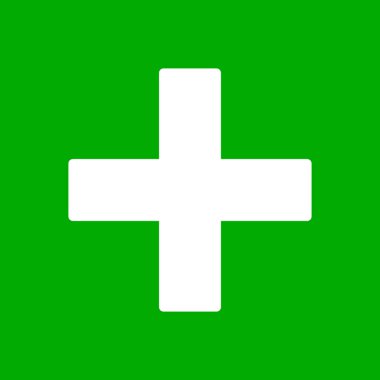 Artı ve arkaplan vektör illüstrasyonu