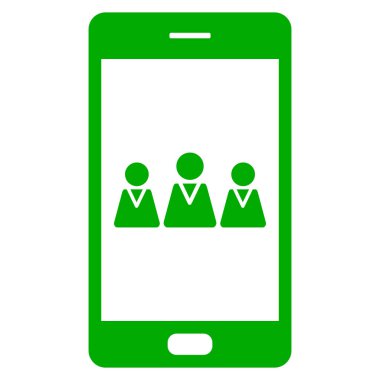 Takım ve akıllı telefon vektör gösterimi olarak