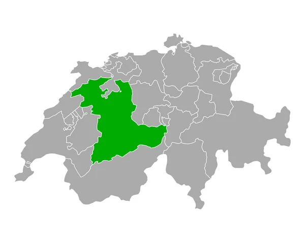 Mapa Berna Suíça —  Vetores de Stock