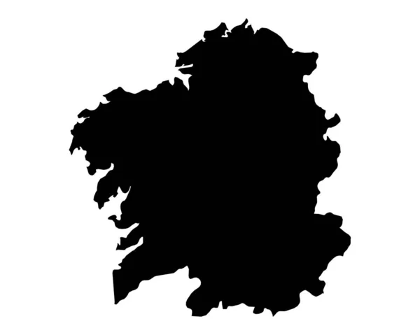 Galiçya Nın Doğru Haritası — Stok Vektör
