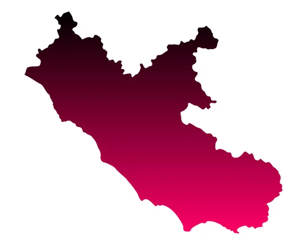 Lazio的精确地图 — 图库矢量图片