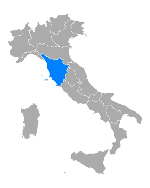 Map Tuscany Italy — Stock Vector