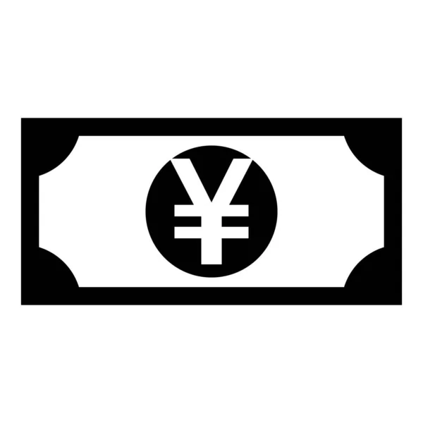 Yen Und Banknote Als Vektorillustration — Stockvektor