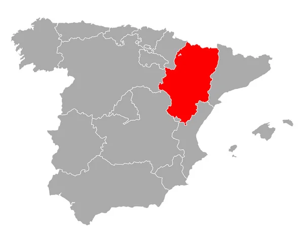 스페인 의아라곤 — 스톡 벡터