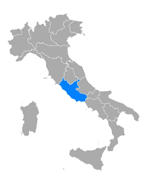 Mapa Lácio Italia —  Vetores de Stock