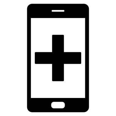 Artı ve akıllı telefon vektör çizimi olarak