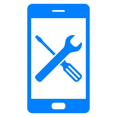 Vektör illüstrasyonu olarak araçlar ve akıllı telefon