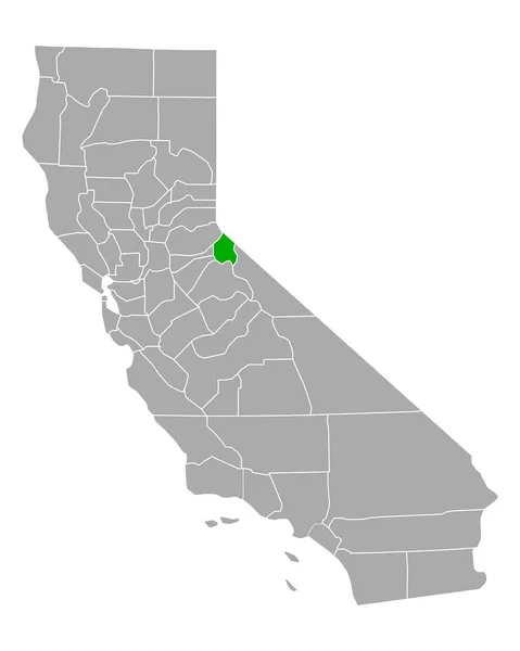 Carte Des Alpes Californie — Image vectorielle