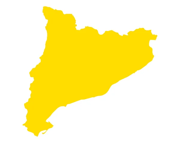 Accurate Map Catalonia — Stock Vector