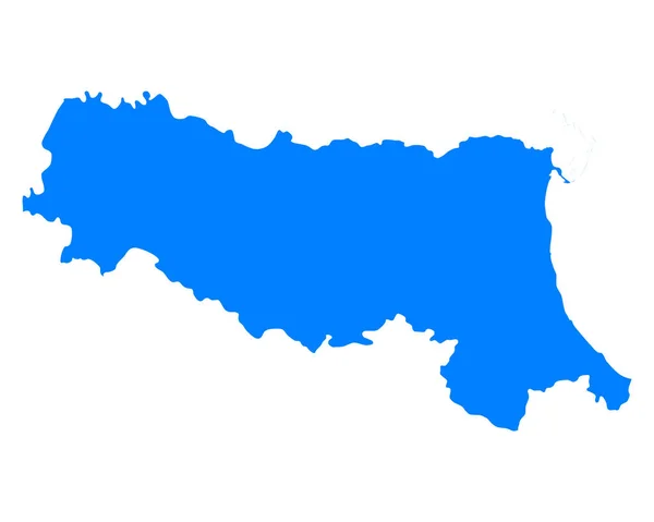 Mapa Regionu Emilia Romania — Wektor stockowy