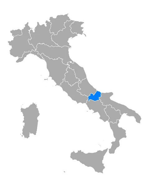 Mapa Molise Italia — Vetor de Stock