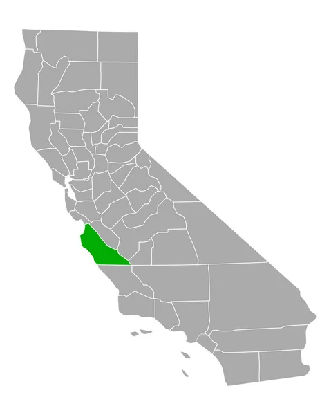 Mapa Monterey California — Archivo Imágenes Vectoriales