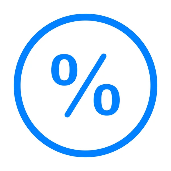 Porcentaje Círculo Como Ilustración Vectorial — Vector de stock