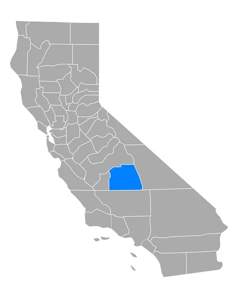 Carte Tulare Californie — Image vectorielle