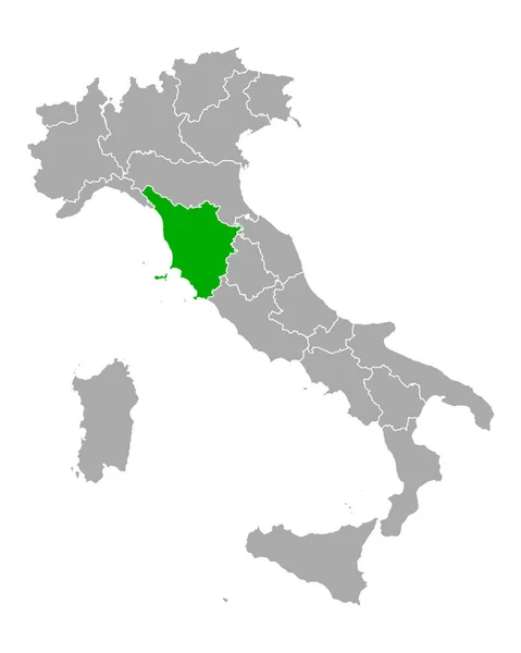 Mapa Toscana Italia — Vetor de Stock